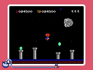 Tiny versions of Nintendo classics like Balloon Fight make up a sizable number of the 300 microgames.